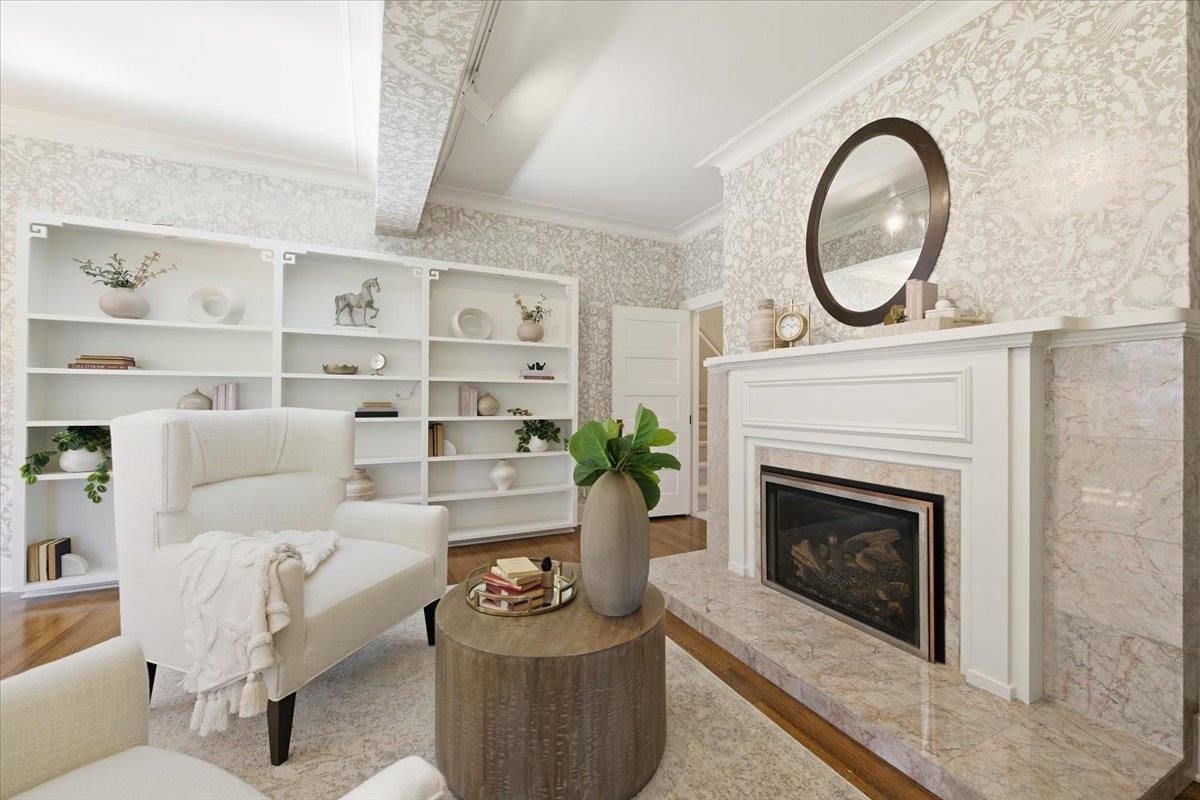 Fireplace, Interior, Living room, Wood Texture Flooring