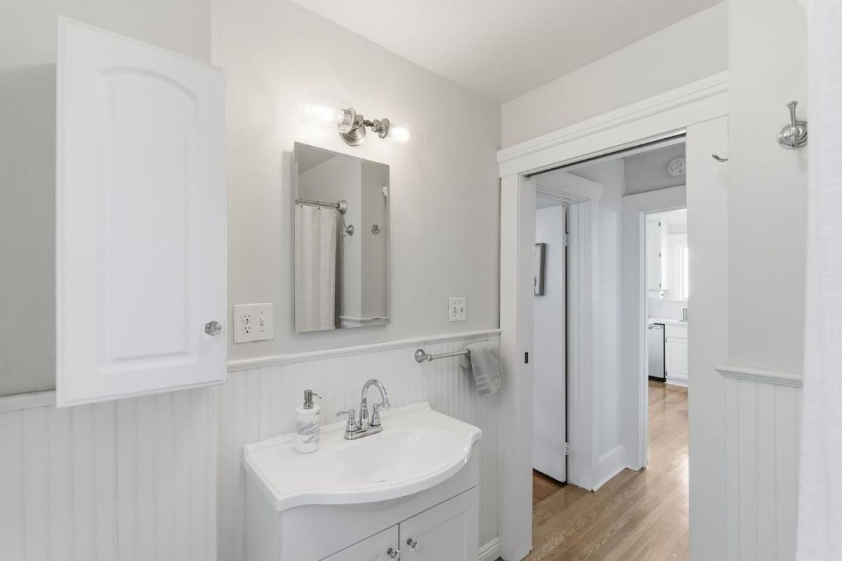 Bathroom, Interior, Wood Texture Flooring