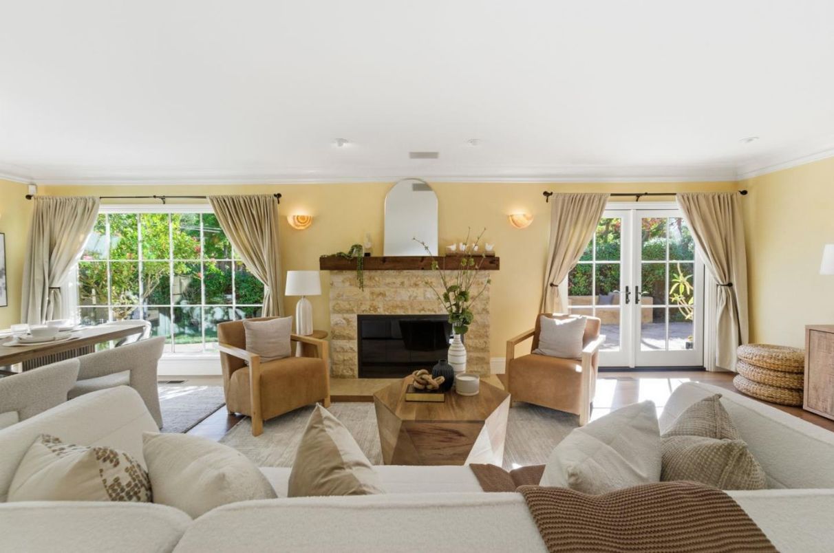 Fireplace, Interior, Living room, Wood Texture Flooring