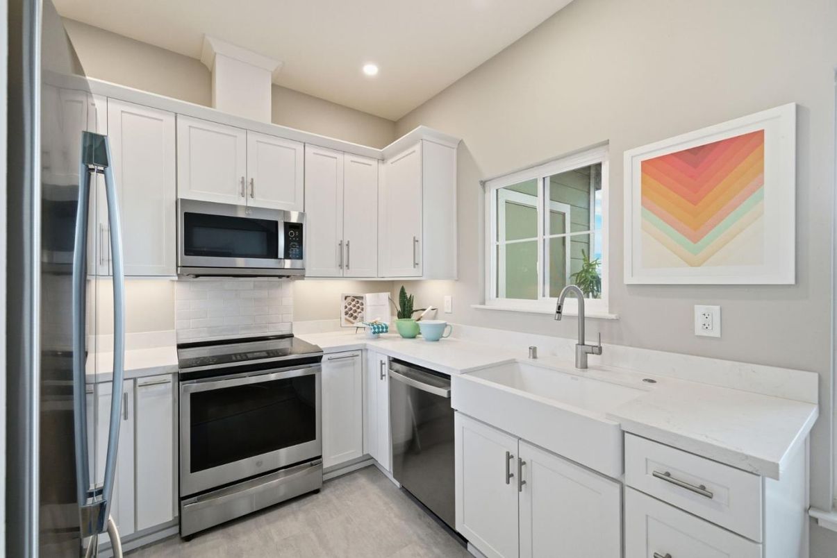 Interior, Kitchen, Recessed Lighting, Stainless Steel Appliances