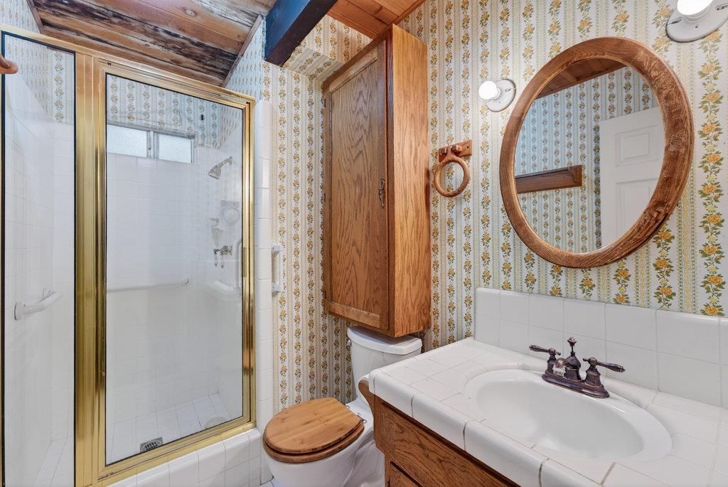 Bathroom, Glass Shower, Interior, Tile Countertops