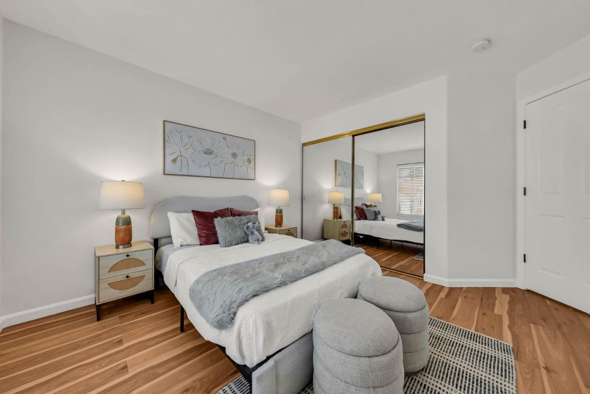Bedroom, Interior, Wood Texture Flooring