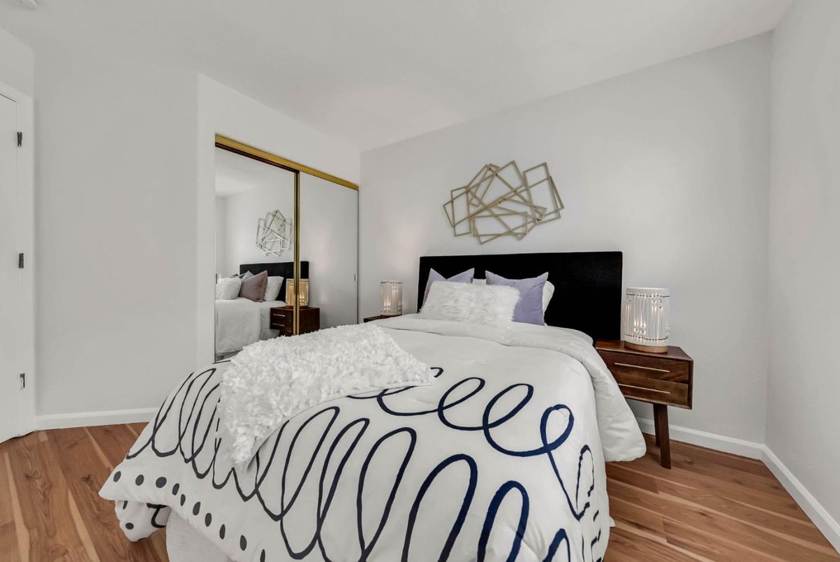 Bedroom, Interior, Wood Texture Flooring