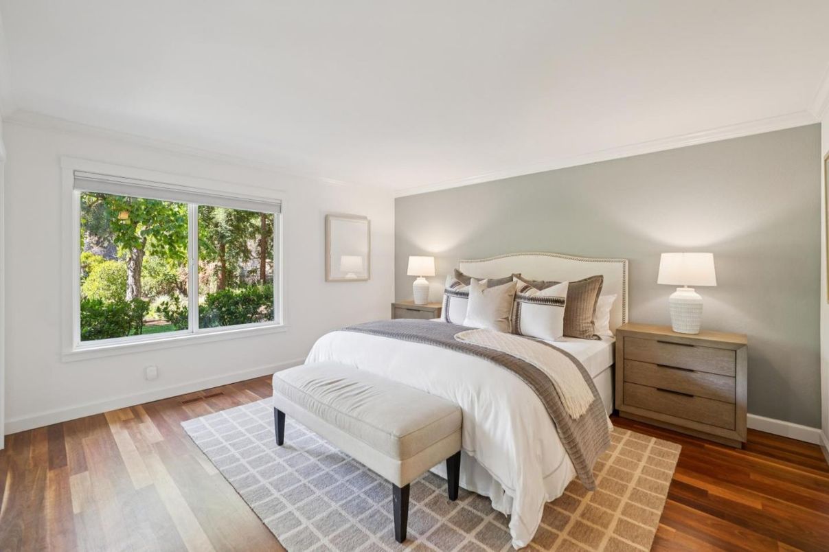Bedroom, Interior, Wood Texture Flooring