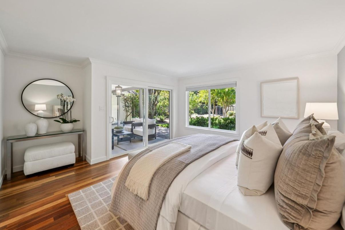 Bedroom, Interior, Wood Texture Flooring