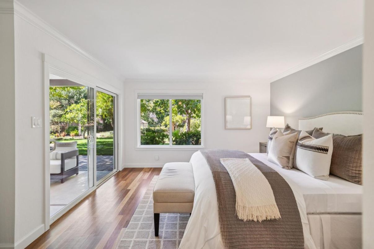 Bedroom, Interior, Wood Texture Flooring