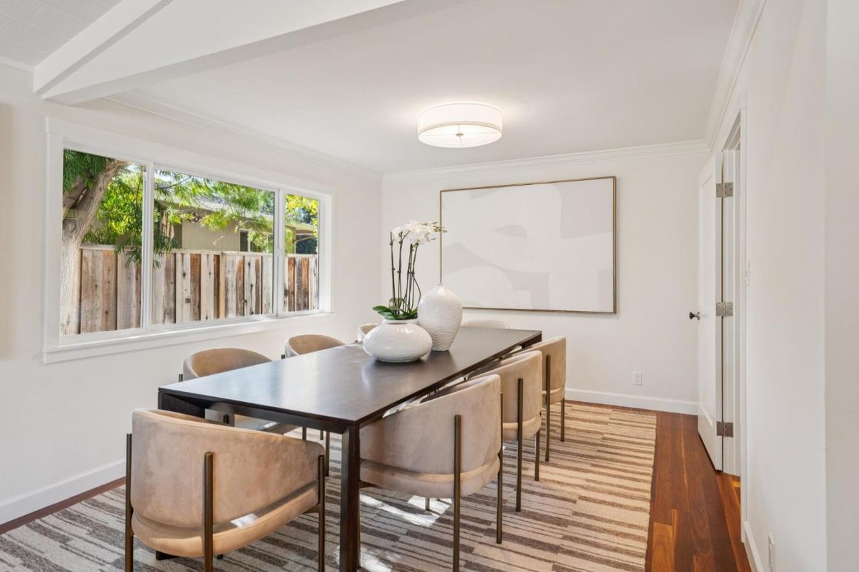 Dining room, Interior, Wood Texture Flooring