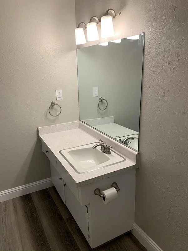 Bathroom, Interior, Wood Texture Flooring