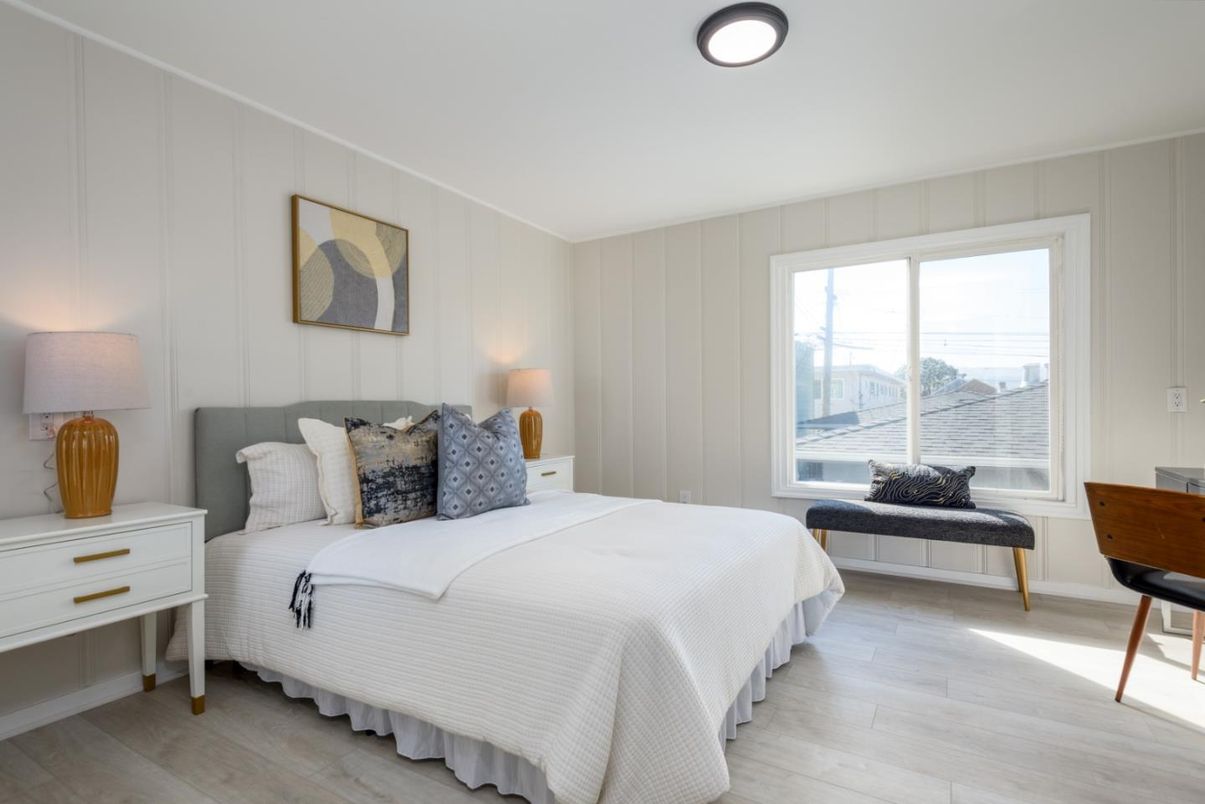 Bedroom, Interior, Wood Texture Flooring