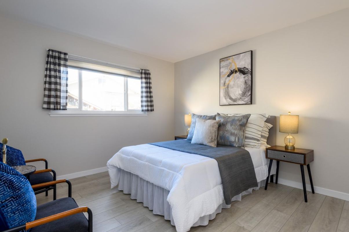 Bedroom, Interior, Wood Texture Flooring