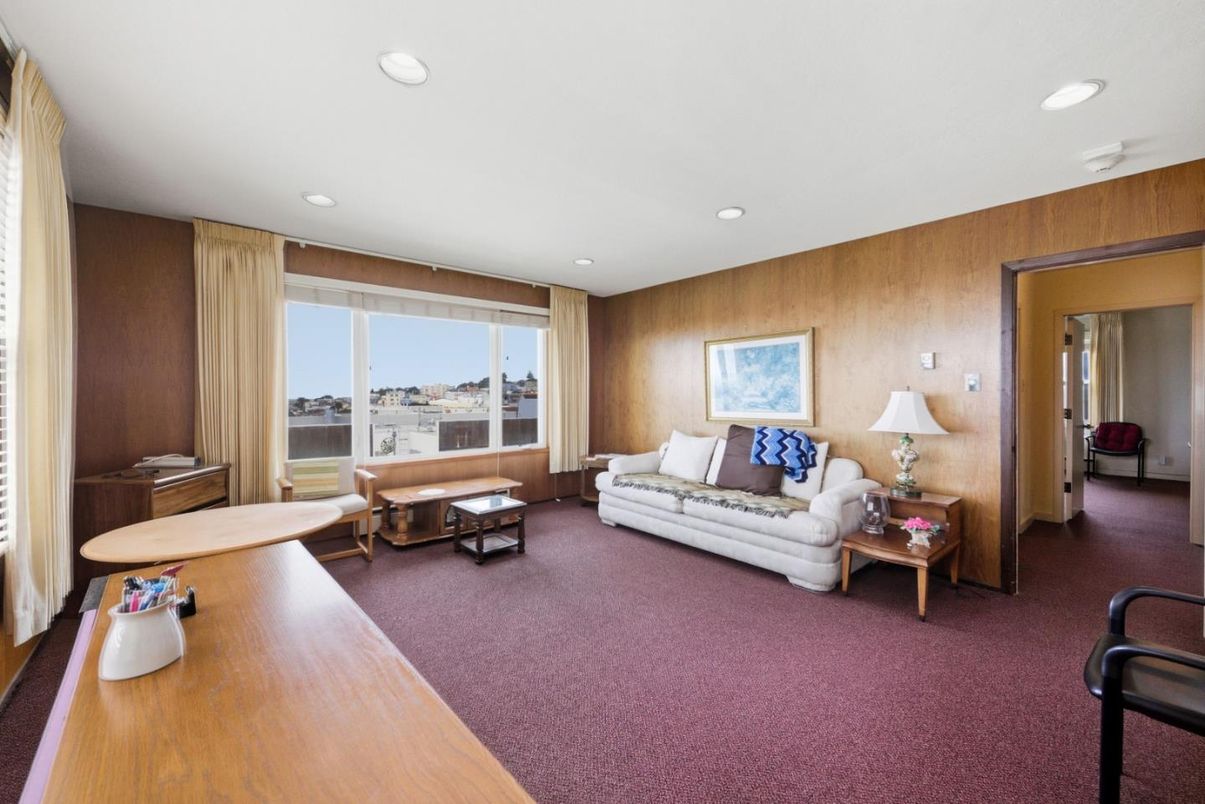 Interior, Living room, Recessed Lighting, Water, Wooden Walls