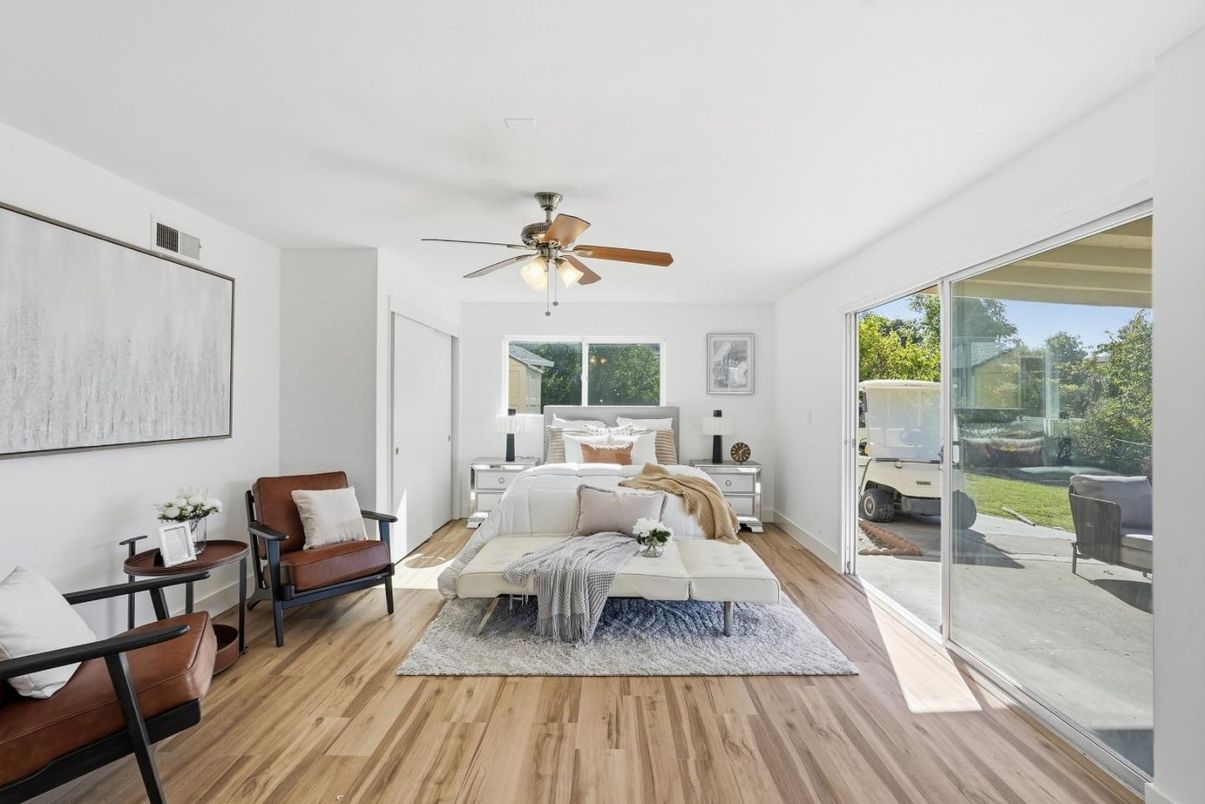 Bedroom, Interior, Wood Texture Flooring