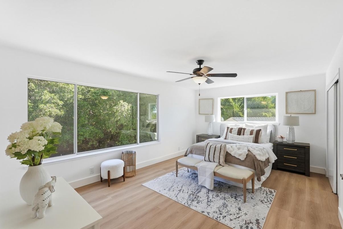 Bedroom, Interior, Wood Texture Flooring