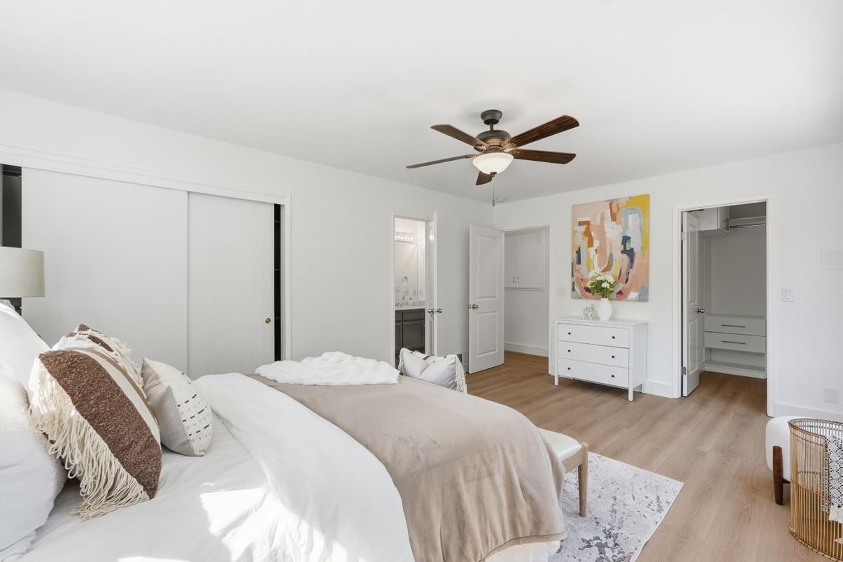 Bedroom, Interior, Wood Texture Flooring