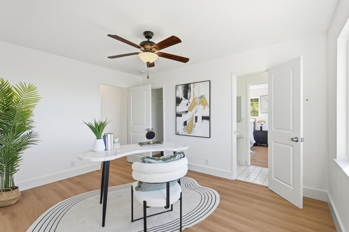 Home Office, Interior, Wood Texture Flooring