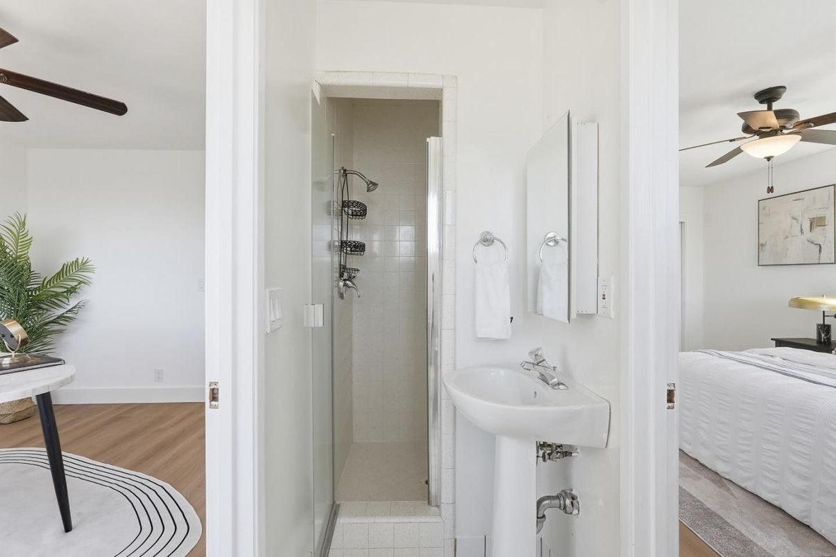 Bathroom, Interior, Wood Texture Flooring