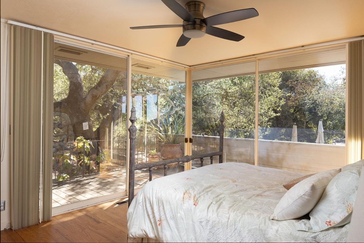 Bedroom, Interior, Sun Room, Wood Texture Flooring