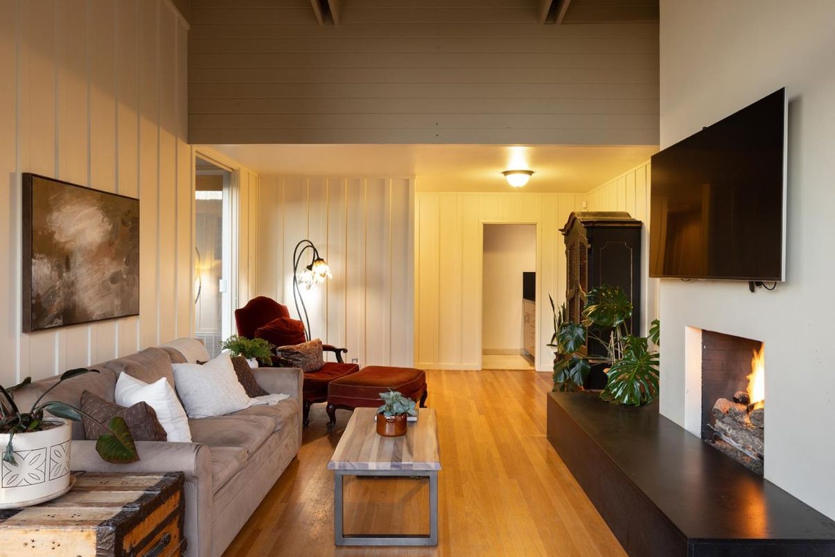 Fireplace, Interior, Living room, Wood Texture Flooring