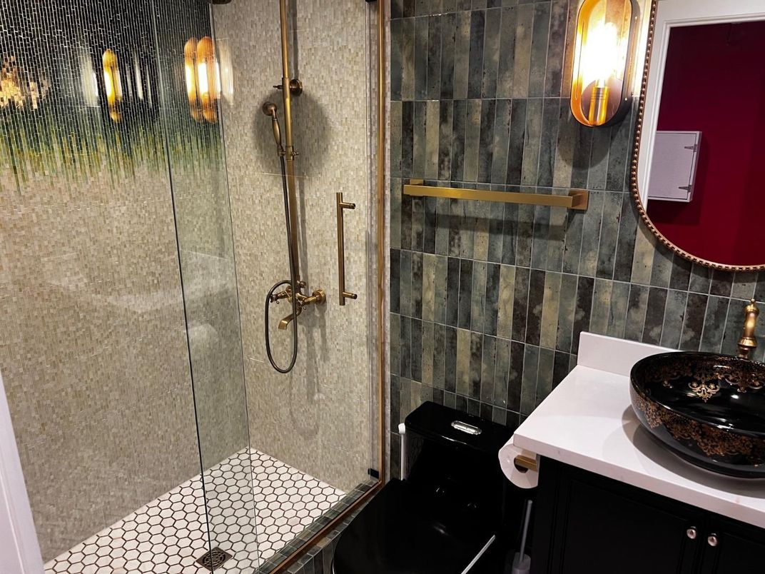 Bathroom, Glass Shower, Interior