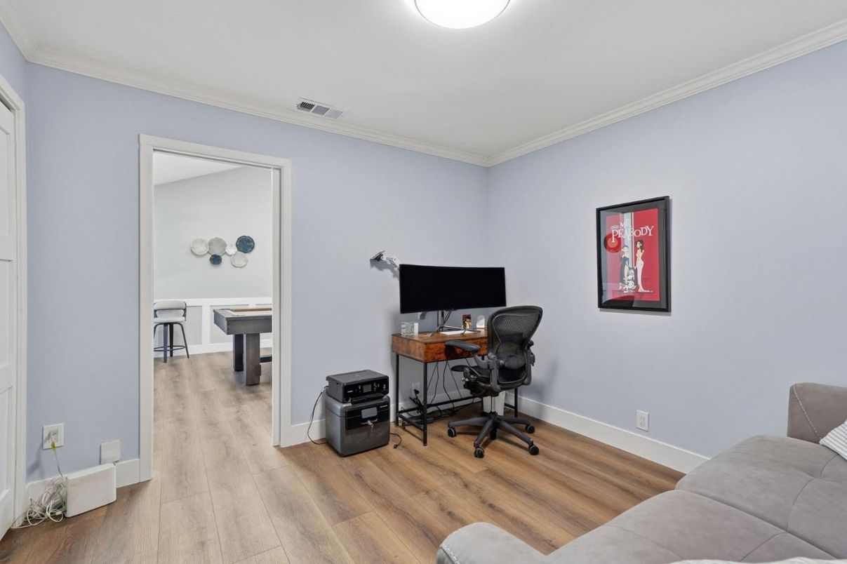 Home Office, Interior, Wood Texture Flooring