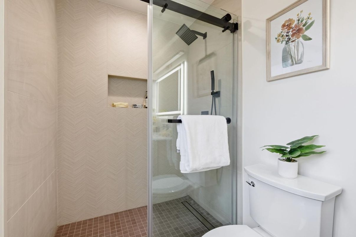 Bathroom, Glass Shower, Interior