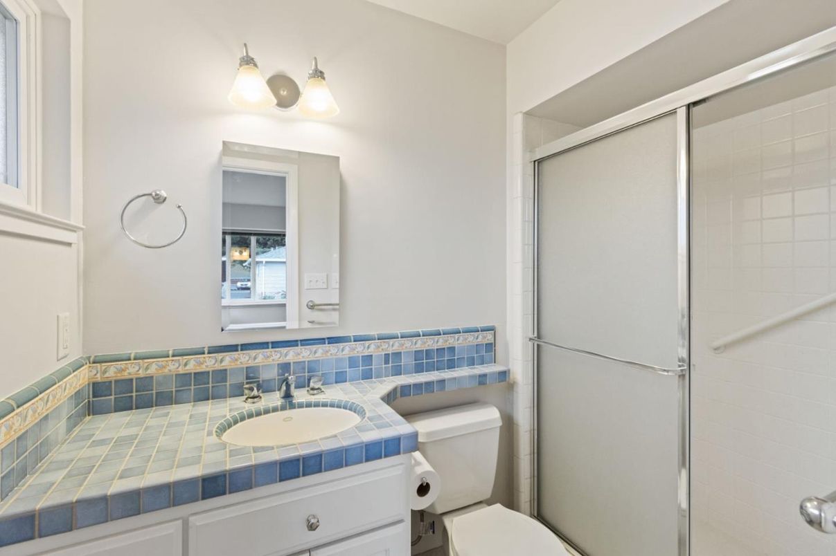 Bathroom, Glass Shower, Interior, Tile Countertops