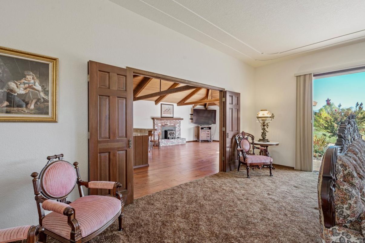 Fireplace, Interior, Wood Texture Flooring