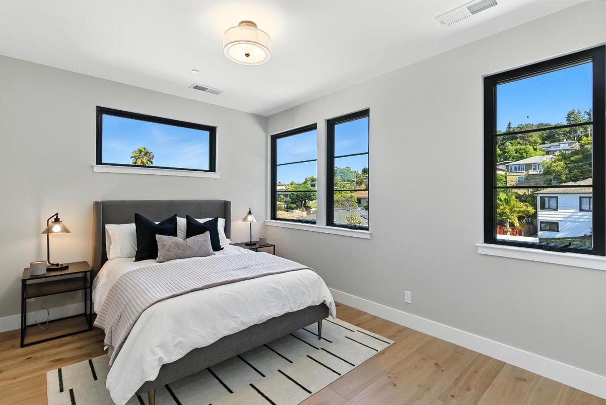 Bedroom, Interior, Wood Texture Flooring