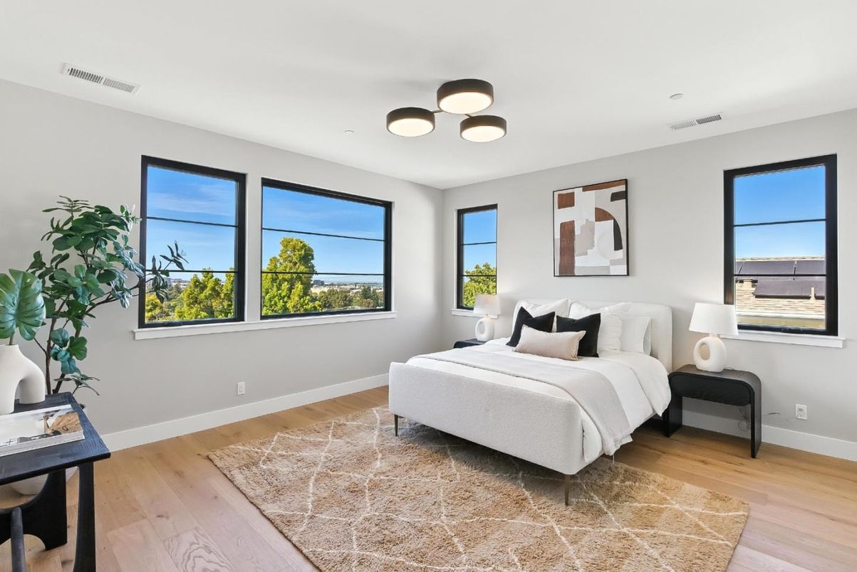 Bedroom, Interior, Wood Texture Flooring