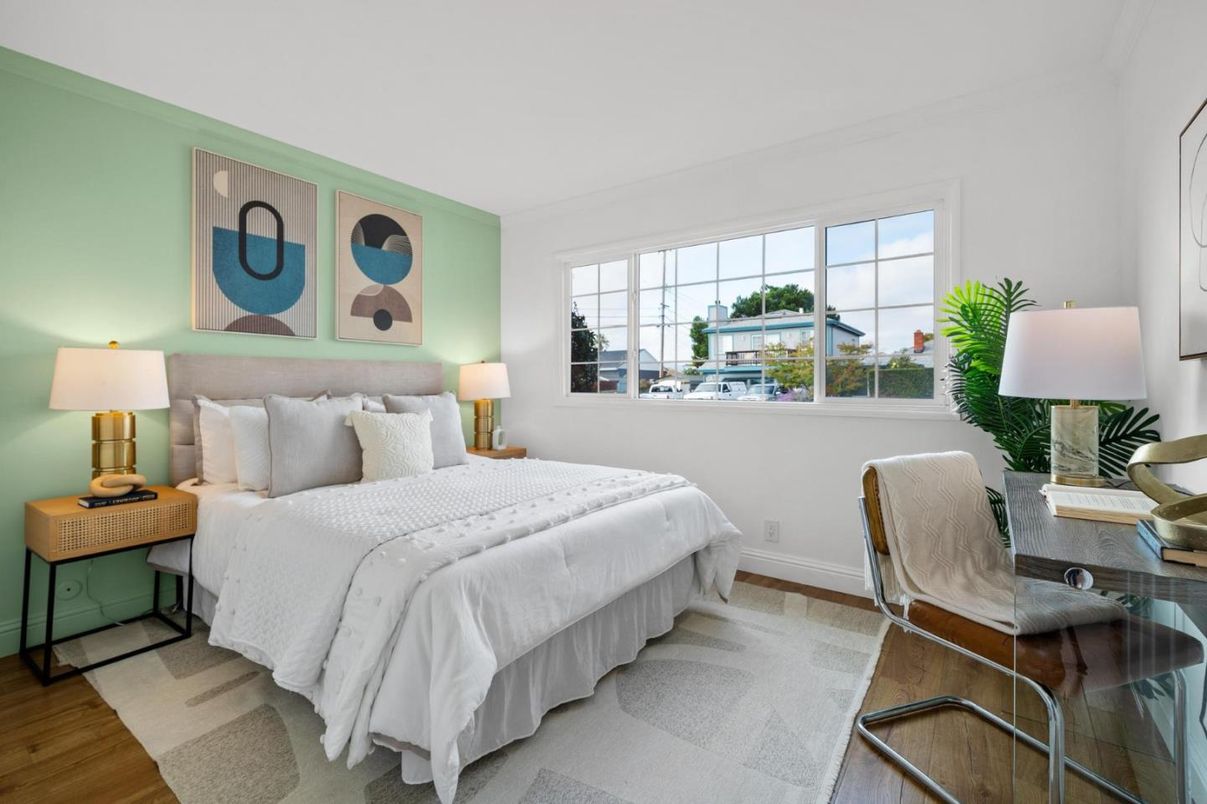 Bedroom, Interior, Wood Texture Flooring