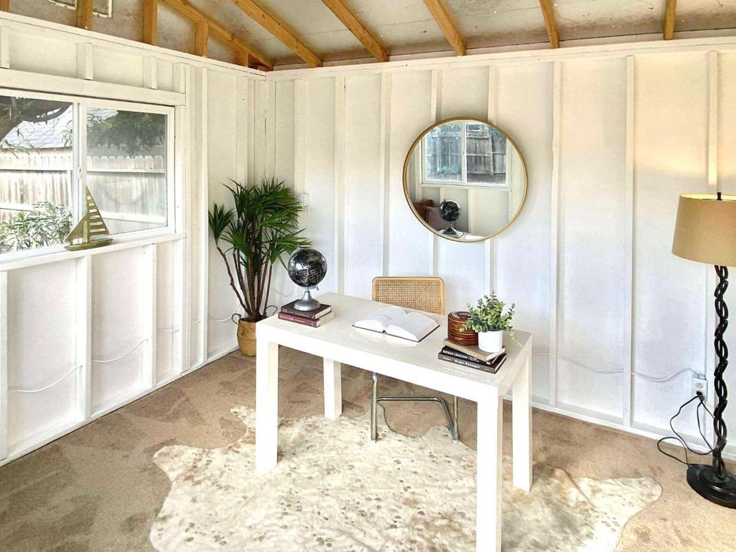 Home Office, Interior, Wooden Beams