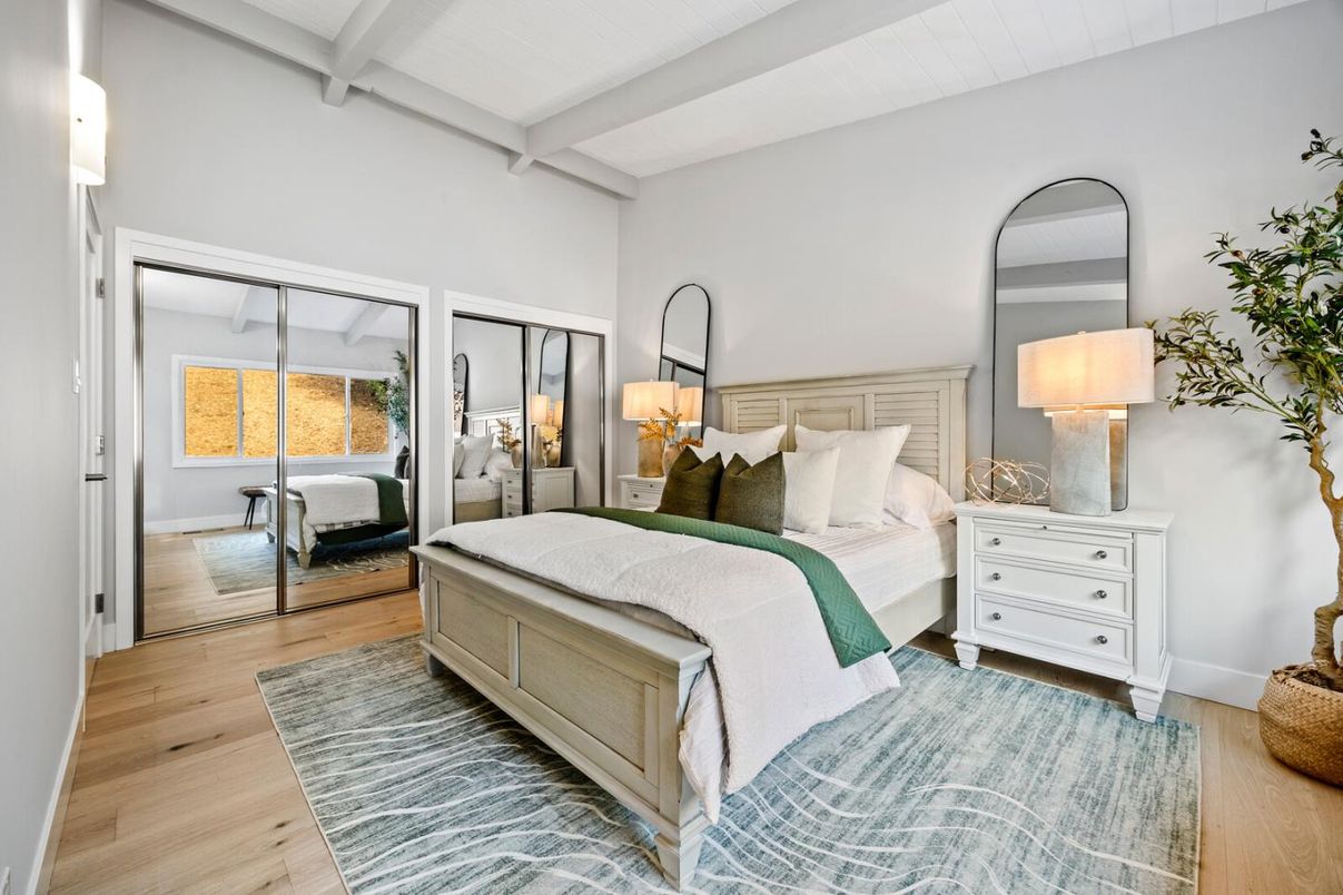 Bedroom, Interior, Wood Texture Flooring