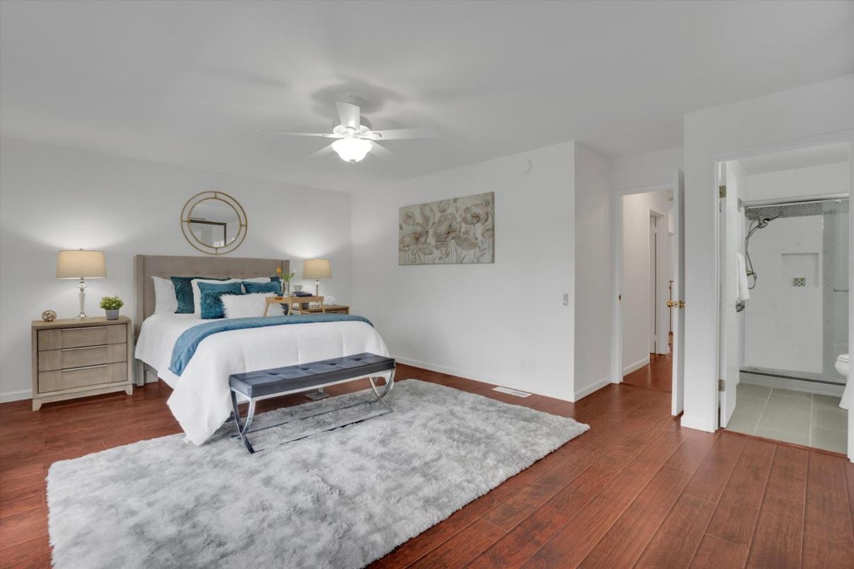 Bedroom, Interior, Wood Texture Flooring