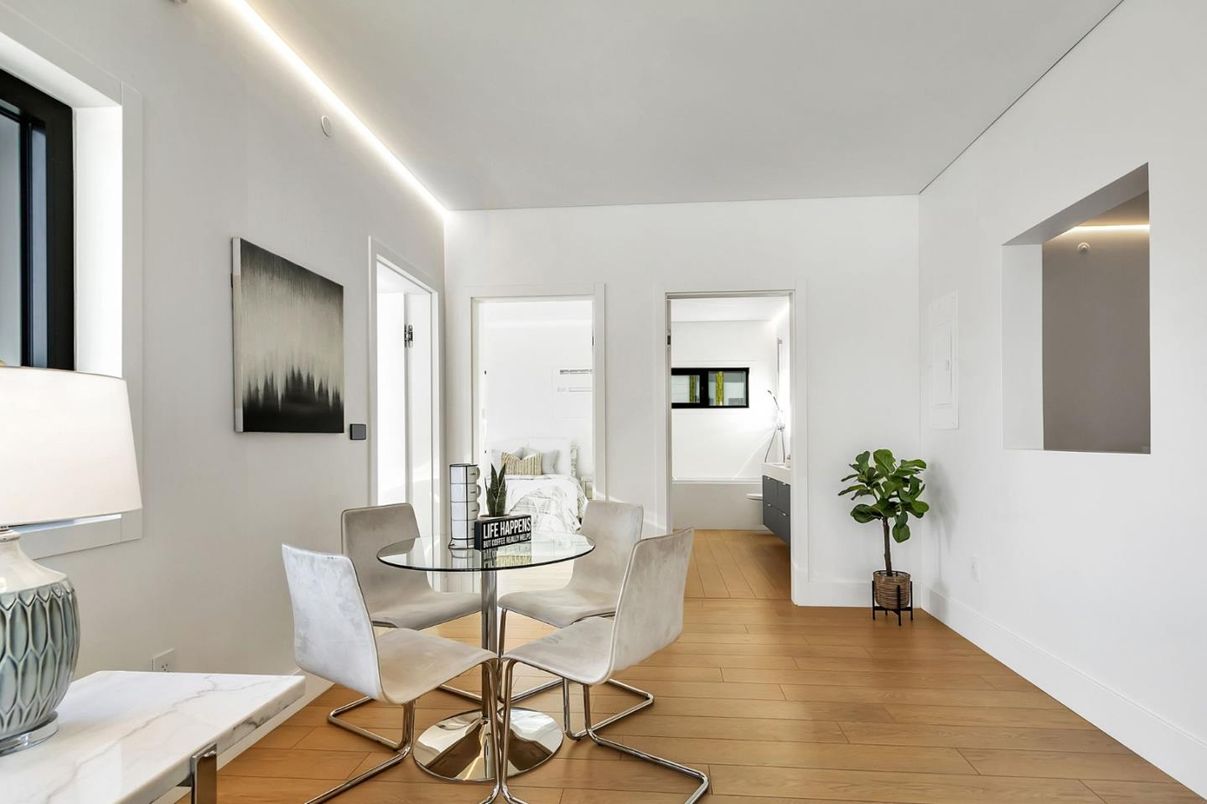 Dining room, Interior, Wood Texture Flooring