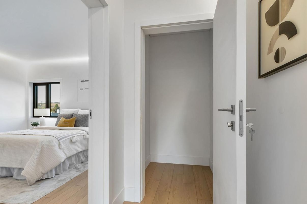 Bedroom, Interior, Wood Texture Flooring