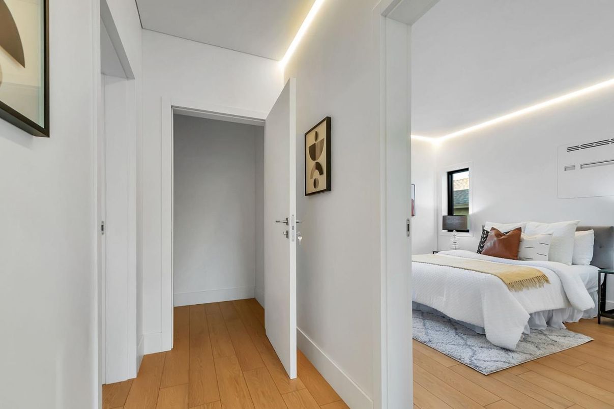Bedroom, Interior, Wood Texture Flooring