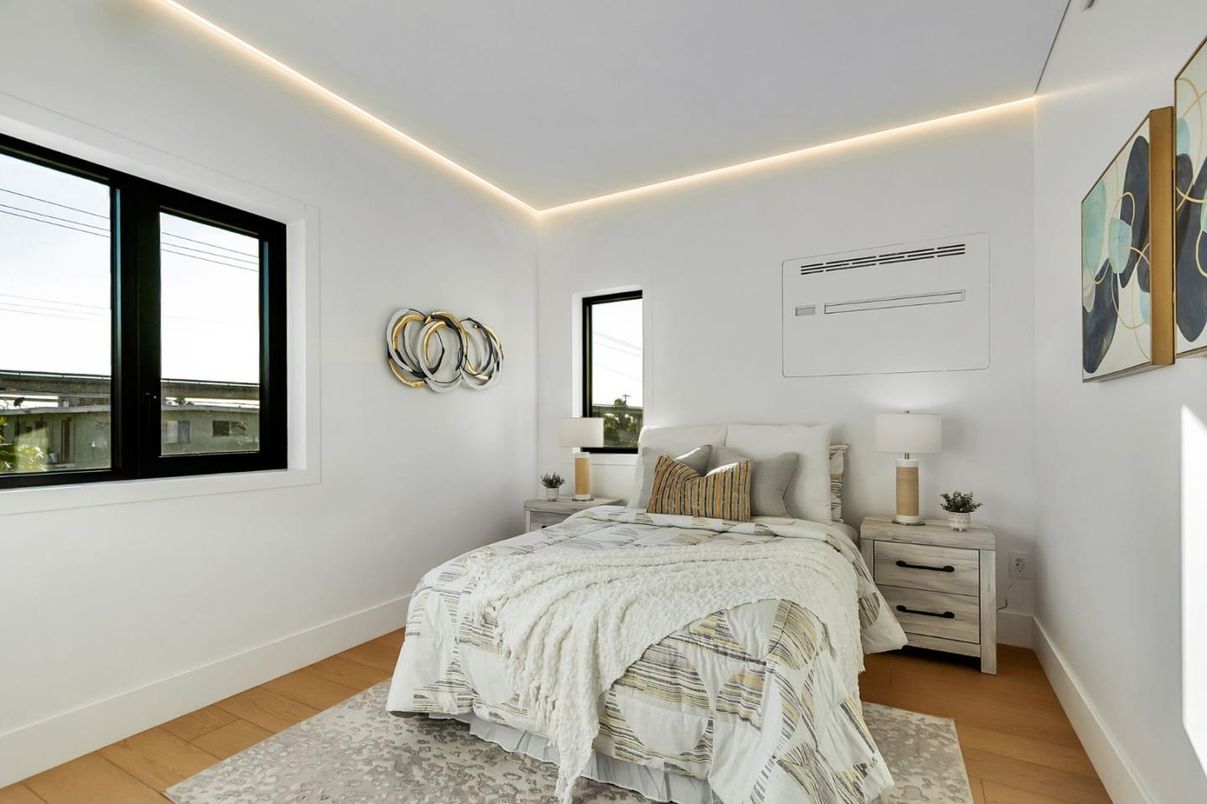 Bedroom, Interior, Wood Texture Flooring