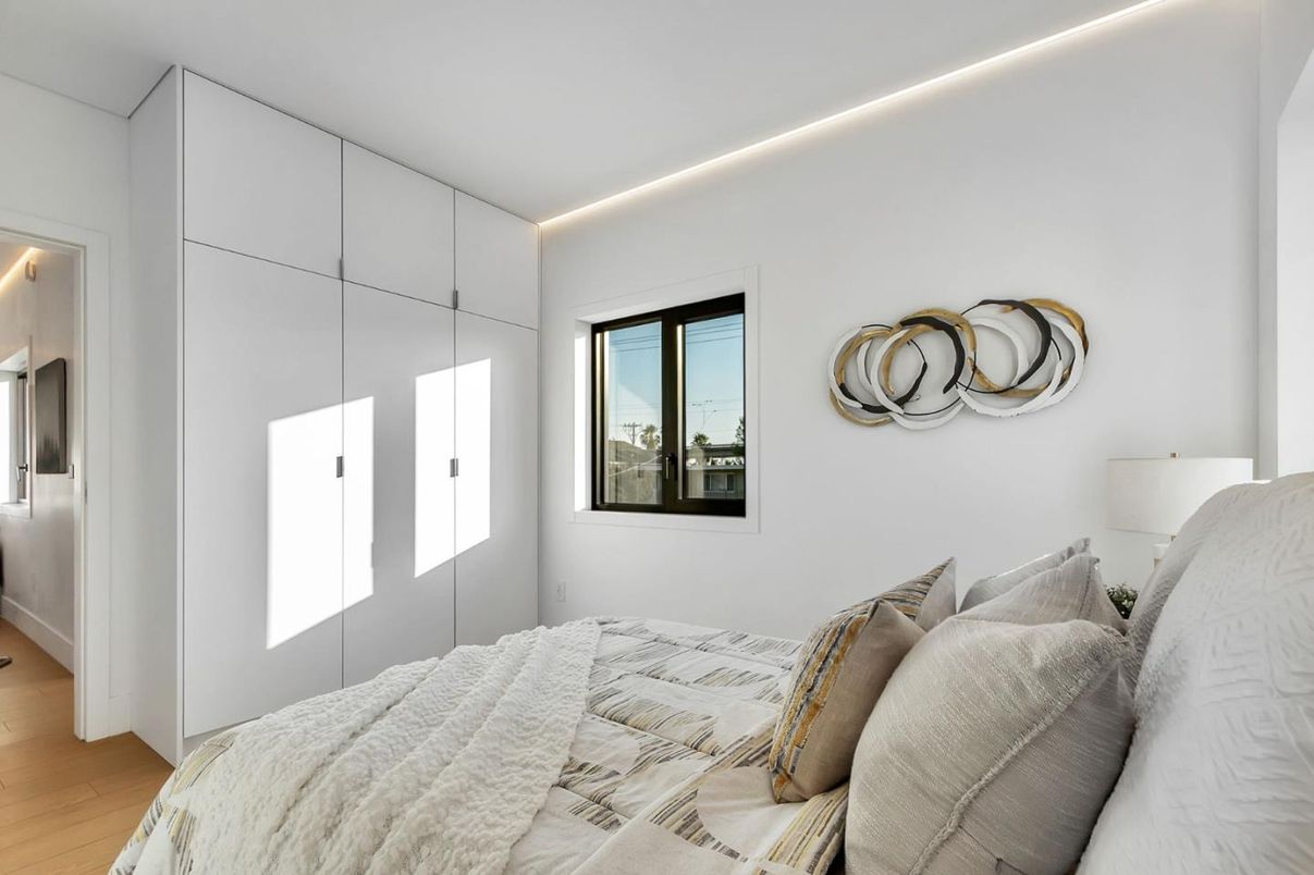 Bedroom, Interior, Wood Texture Flooring