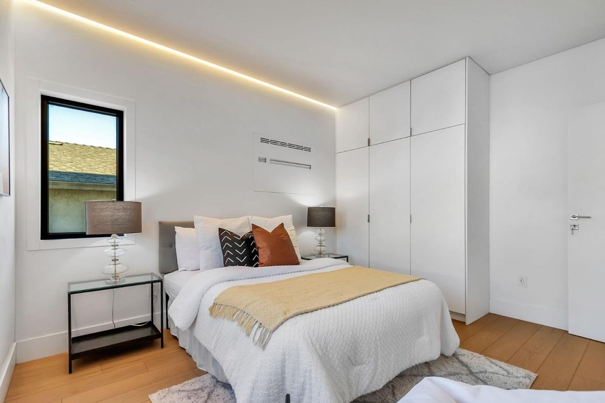 Bedroom, Interior, Wood Texture Flooring