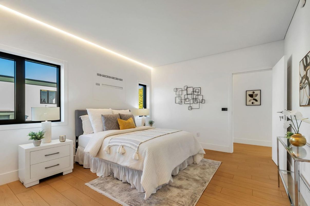 Bedroom, Interior, Wood Texture Flooring