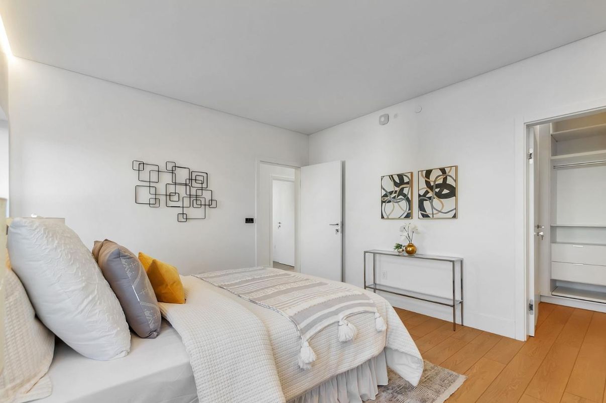 Bedroom, Interior, Wood Texture Flooring