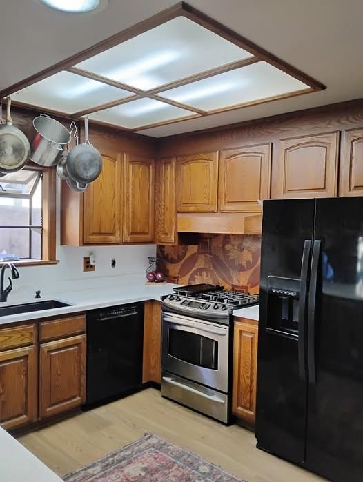Interior, Kitchen, Wood Texture Flooring