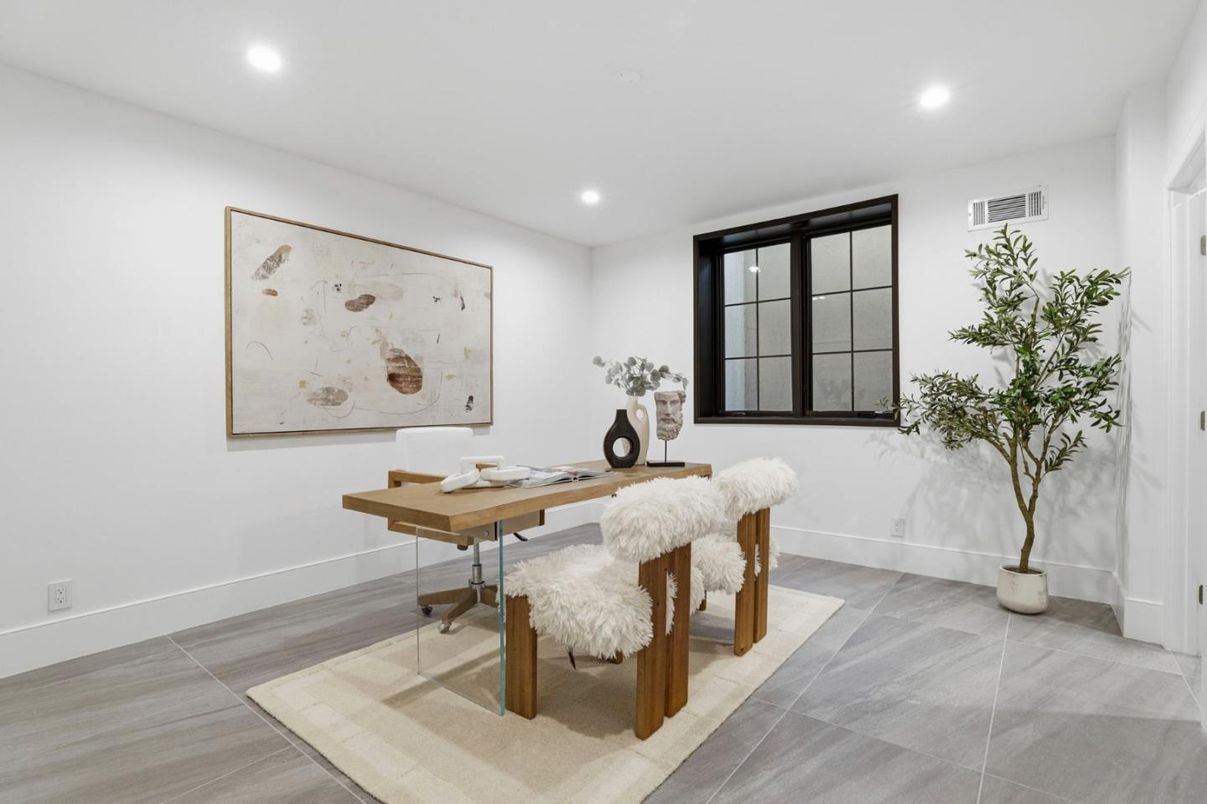 Home Office, Interior, Recessed Lighting