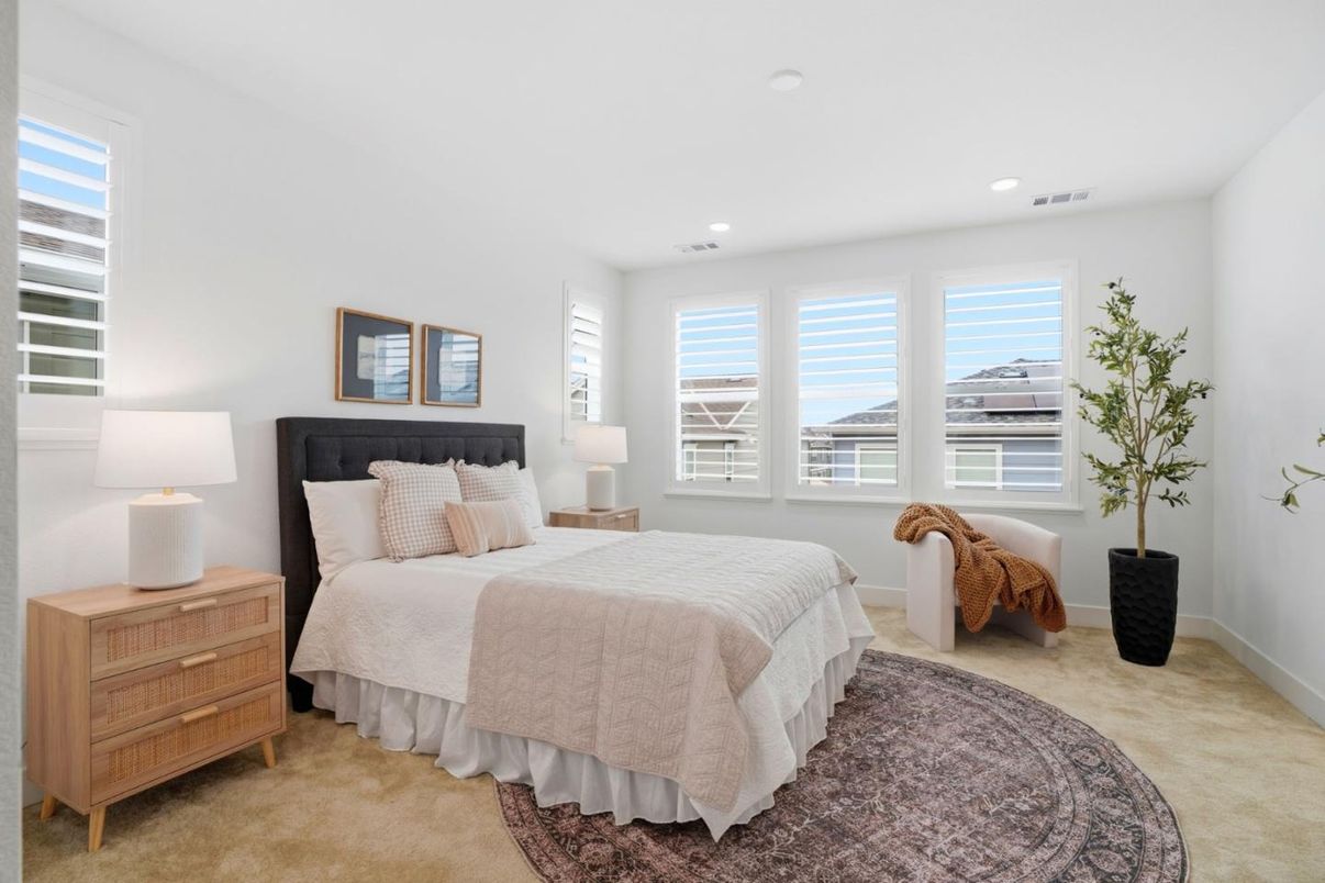 Bedroom, Interior, Recessed Lighting