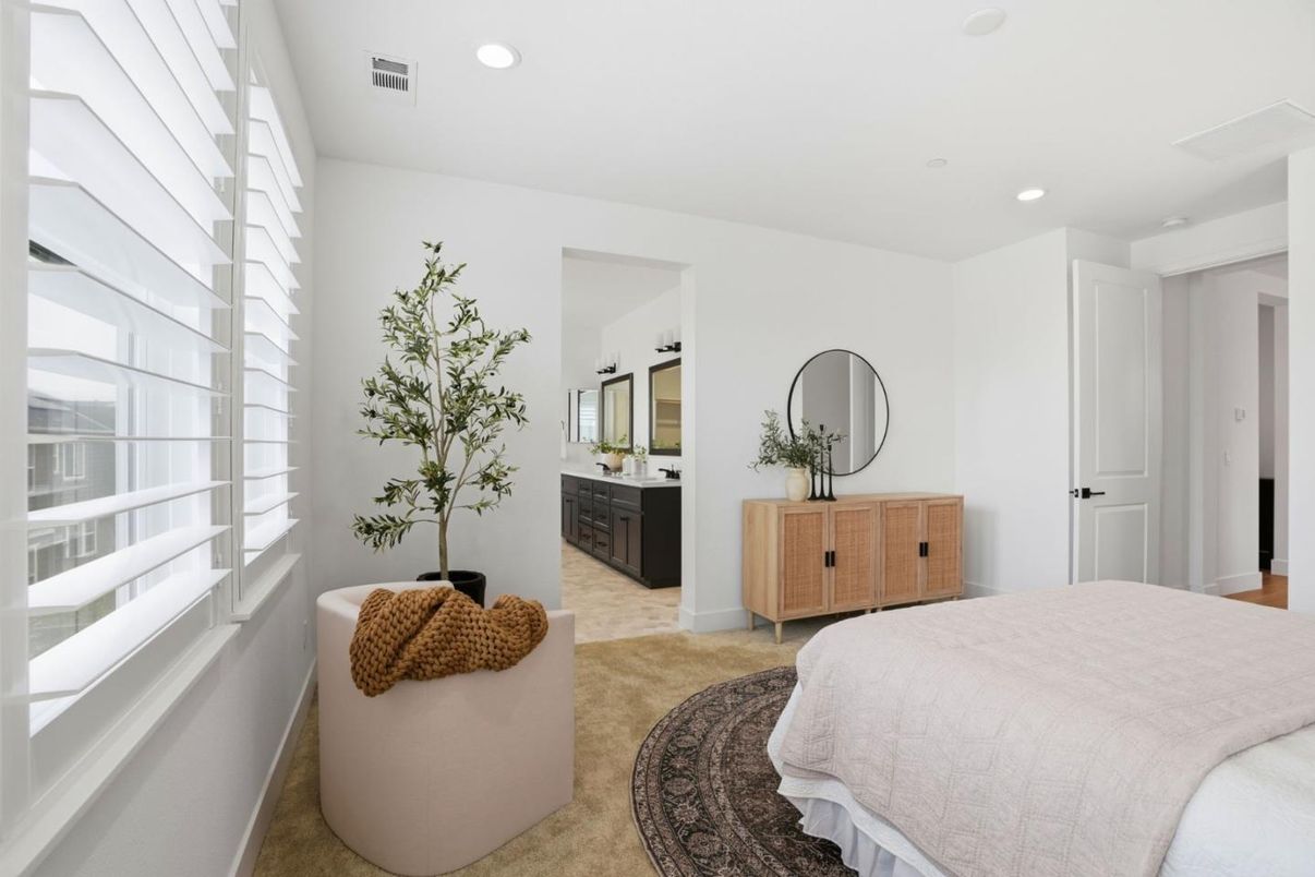 Bedroom, Interior, Recessed Lighting