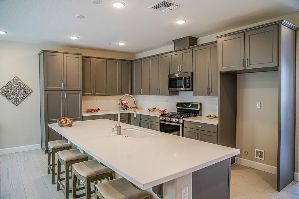 Interior, Kitchen, Recessed Lighting, Stainless Steel Appliances
