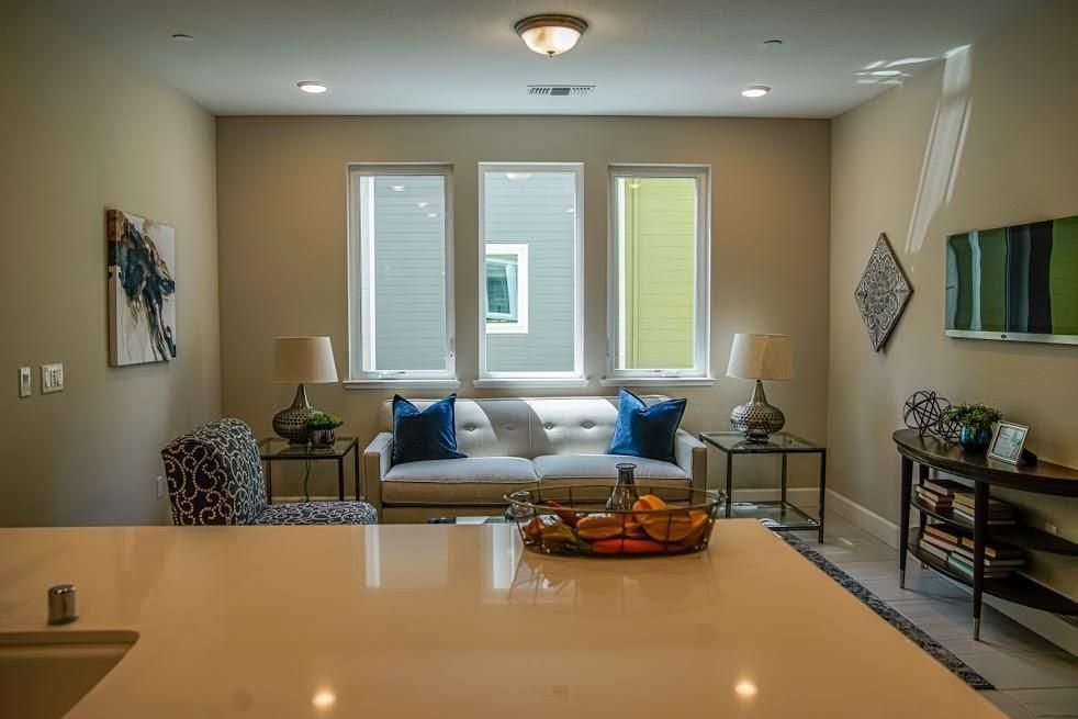 Interior, Living room, Recessed Lighting