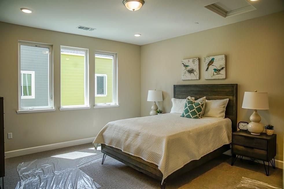 Bedroom, Interior, Recessed Lighting
