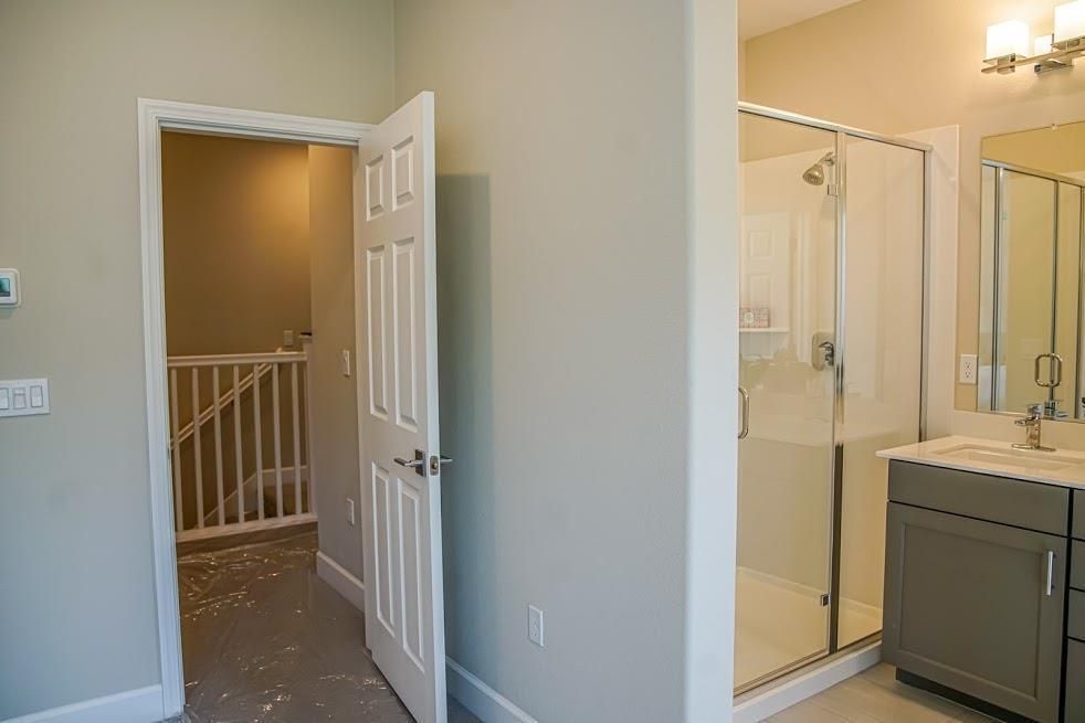 Bathroom, Glass Shower, Interior, Marble