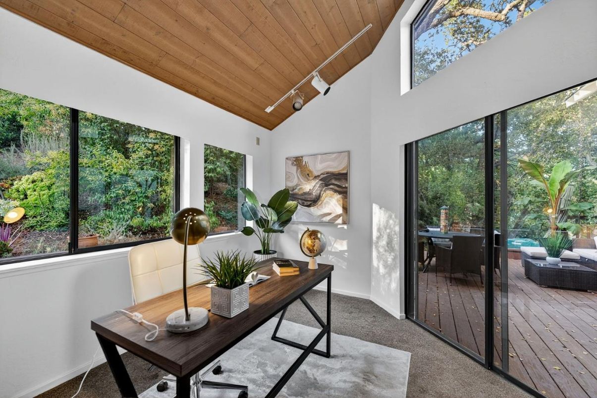 Home Office, Interior, Wooden Ceilings
